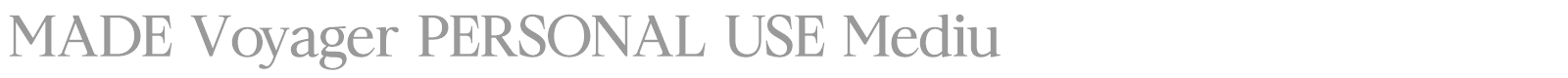 MADE Voyager font preview
