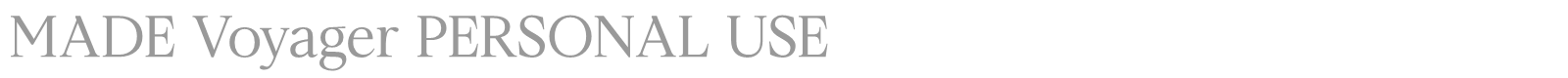 MADE Voyager font preview