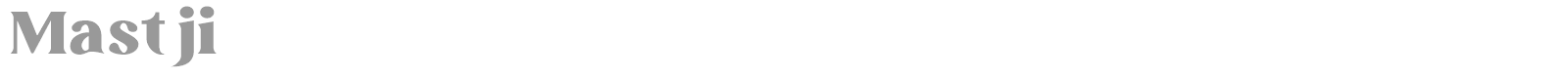 Mastji font preview