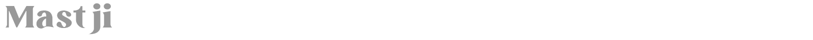 Mastji font preview