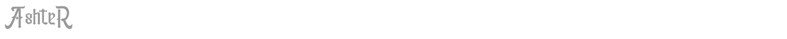 Ashter font preview