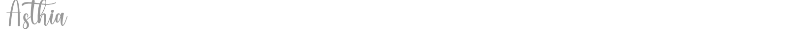 Asthia font preview