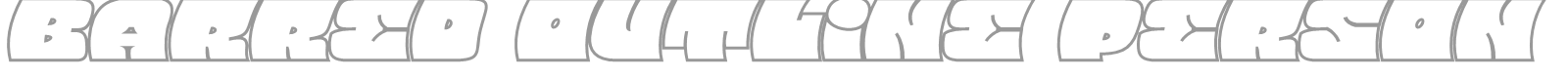 Barred Outline font preview