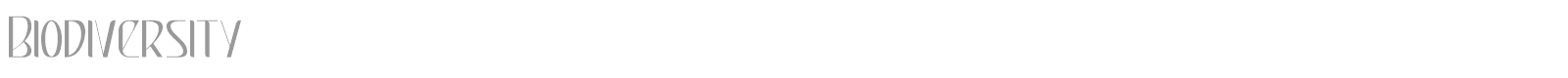 Biodiversity font preview