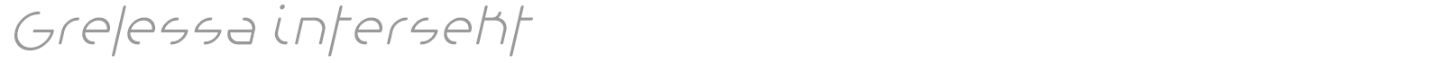 Grelessa intersekt font preview