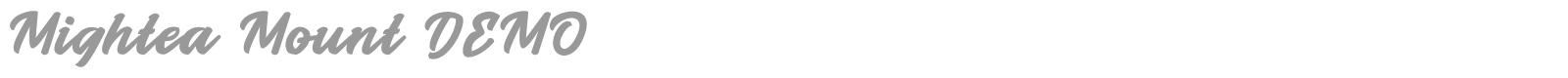 Mightea Mount font preview