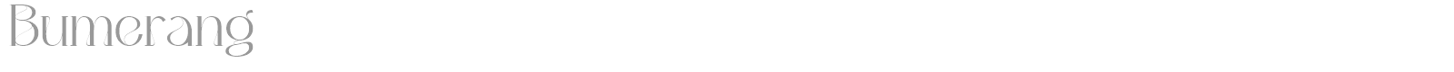 Bumerang font preview