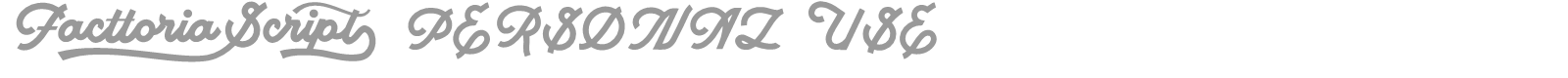 Facttoria Script font preview