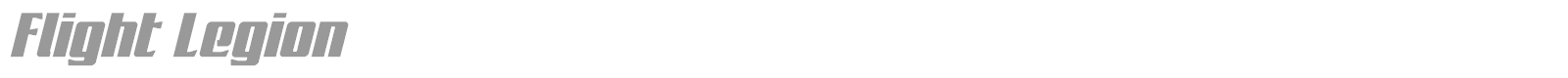 Flight Legion font preview
