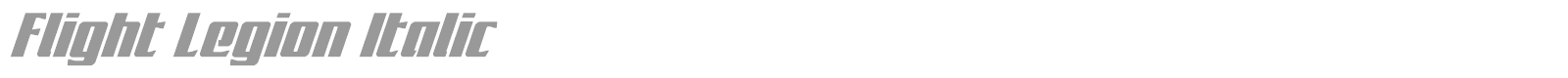 Flight Legion font preview