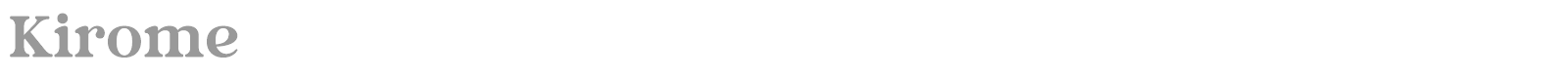 Kirome font preview