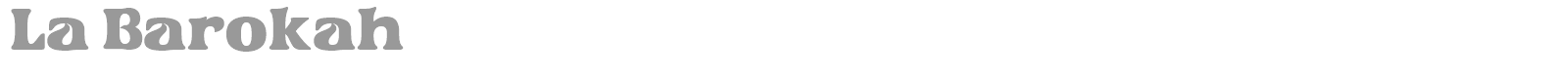 La Barokah font preview