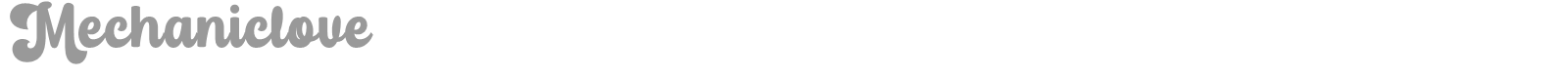 Mechaniclove font preview