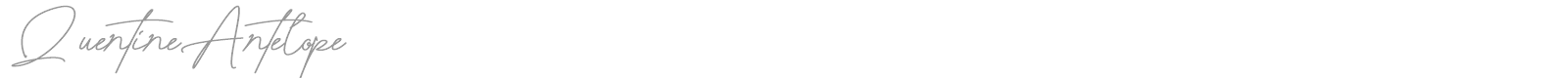 Quentine Antelope font preview