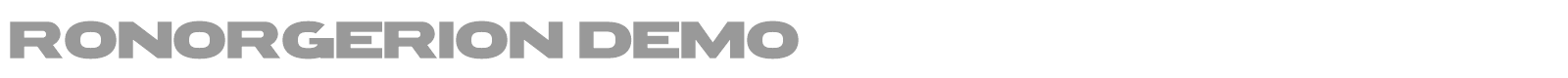 Ronor Gerion font preview