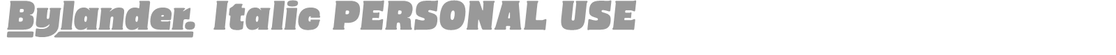 Bylander font preview