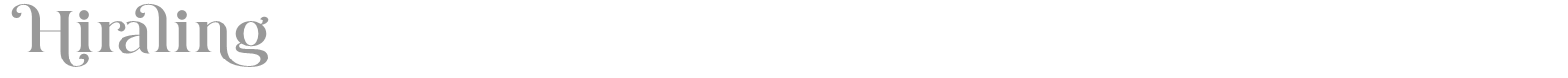 Hiraling font preview