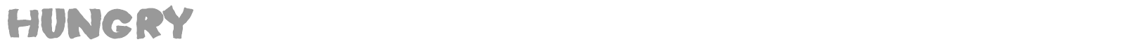 Hungry font preview