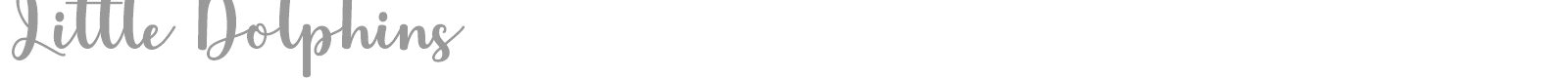 Little Dolphins font preview