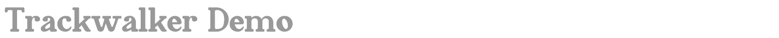 Trackwalker font preview