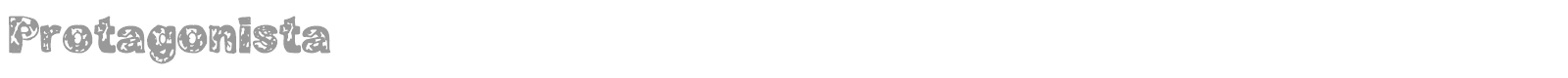 Protagonista font preview