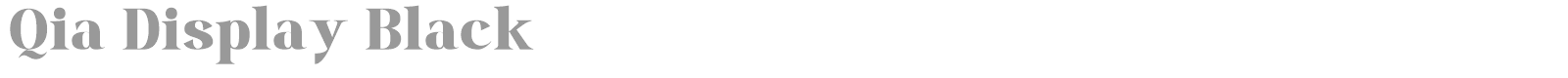 Qia Display font preview