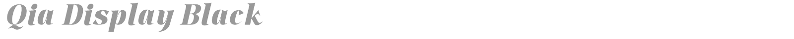 Qia Display font preview