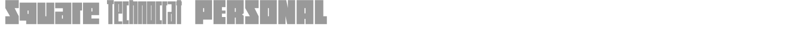 Square Technocrat font preview