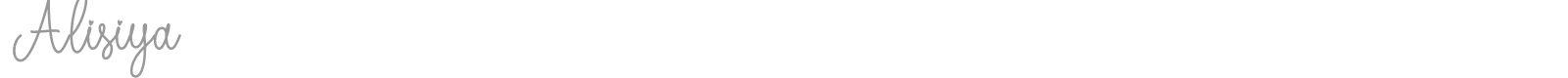 Alisiya font preview
