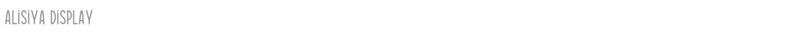 Alisiya font preview