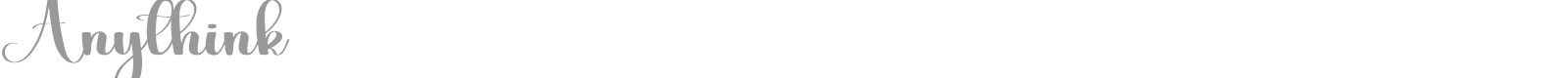 Anythink font preview