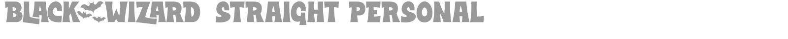 Black Wizard font preview