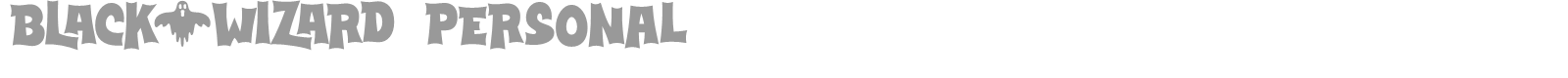 Black Wizard font preview