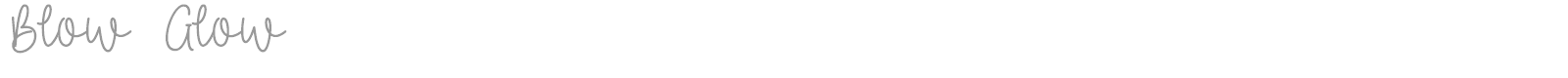 Blow Glow font preview