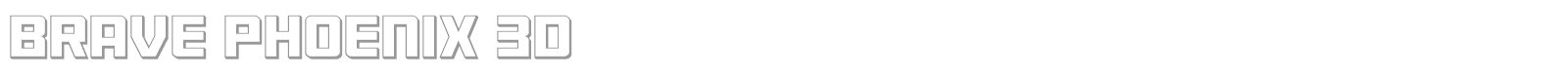 Brave Phoenix font preview