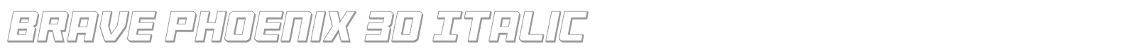 Brave Phoenix font preview