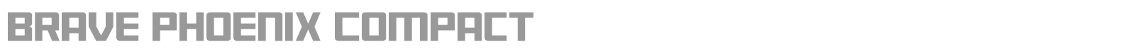 Brave Phoenix font preview