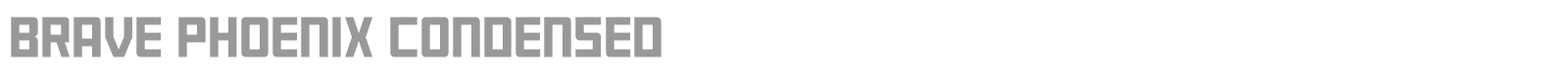 Brave Phoenix font preview
