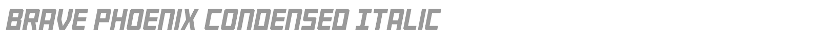 Brave Phoenix font preview
