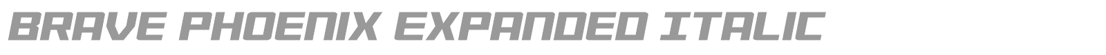 Brave Phoenix font preview