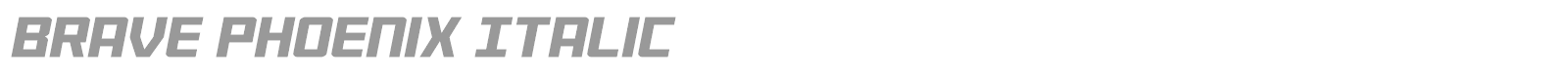 Brave Phoenix font preview