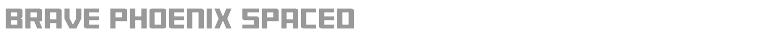 Brave Phoenix font preview
