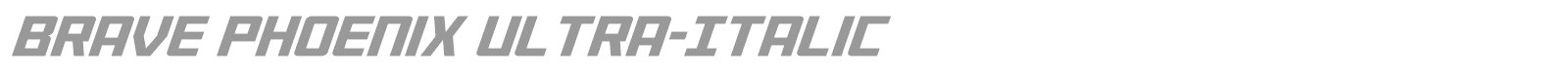 Brave Phoenix font preview