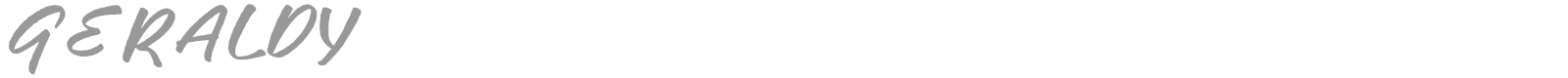 Geraldy font preview