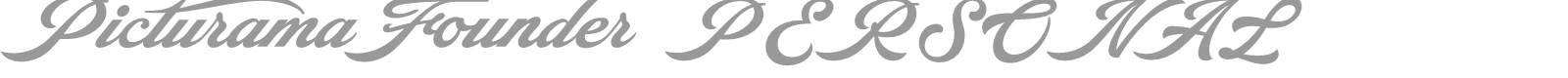 Picturama Founder font preview