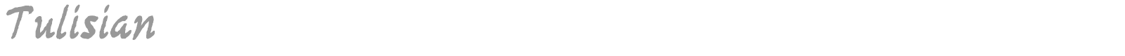 Tulisian font preview