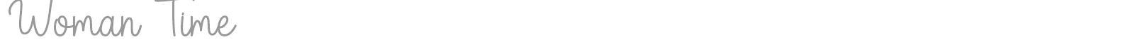 Woman Time font preview