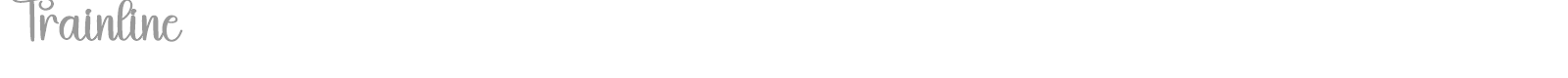 Trainline font preview