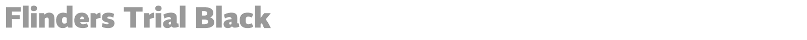 Flinders font preview