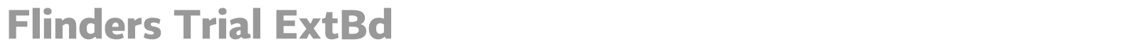 Flinders font preview